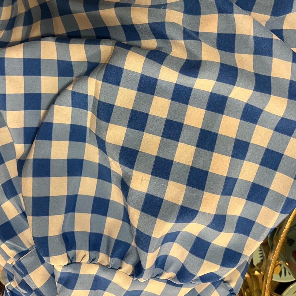 Goodnight Macaroon Blue and White Gingham Maxi Dress - Picture 7 of 7